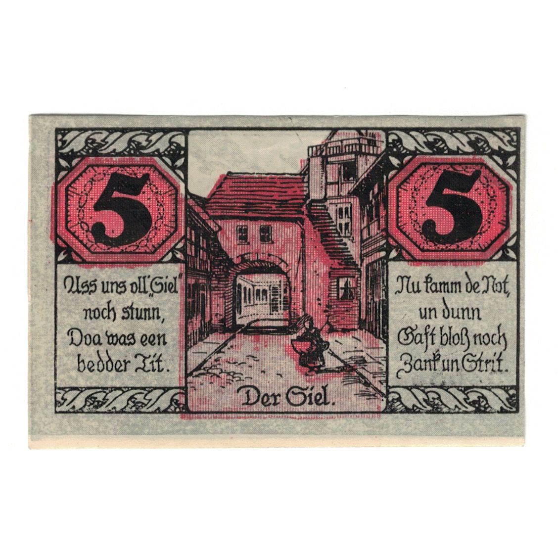 Banknote, Germany, Salzwedel Stadt, 5 Pfennig, rue, 1921, 1921-12-31, AU(55-58)