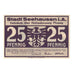 Banknote, Germany, Seehausen i. Altmark Stadt, 25 Pfennig, paysage, 1921