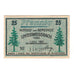 Banknote, Germany, Unterweißbach Gemeinde, 25 Pfennig, Véhicule, 1921