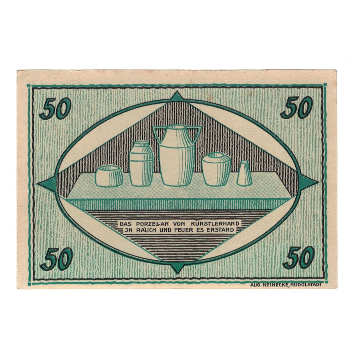Banknote, Germany, Unterweißbach Gemeinde, 50 Pfennig, Pots, 1921, 1921-07-01