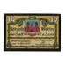 Geldschein, Deutschland, Wettin Stadt, 10 Pfennig, Batiment, 1921, 1921-03-15