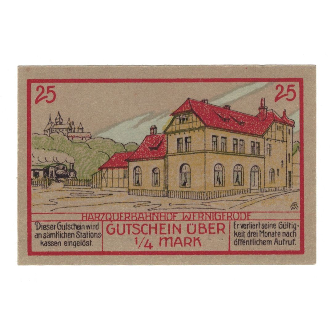 Nota, Alemanha, Wernigerode Nordhausen-Wernigeroder Eisenbahngesellschaft, 25