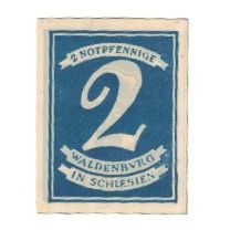 Banknote, Germany, Waldenburg Stadt, 2 Pfennig, Batiment, 1921, AU(55-58)