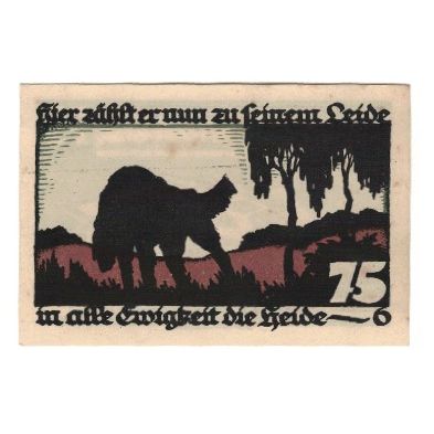 Banconote, Germania, Vechta Stadt, 75 Pfennig, animal, 1922, 1922-03-15, SPL-