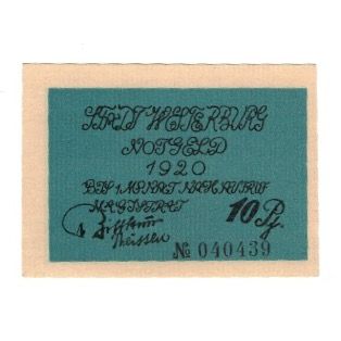 Banknote, Germany, Westerburg Stadt, 10 Pfennig, Blason, 1920, AU(55-58)