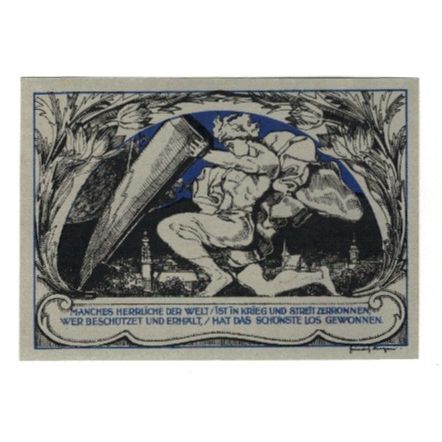 Banconote, Germania, Weimar Stadt, 50 Pfennig, personnage 3, 1921, 1921-03-01