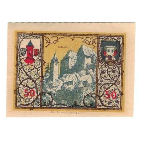 Banknote, Germany, Westerburg Stadt, 50 Pfennig, Batiment, 1920, 1920-12-01