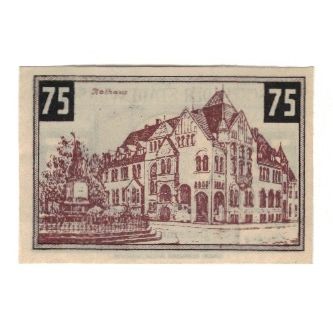 Banknote, Germany, Wunstorf Stadt, 75 Pfennig, Batiment, 1922, 1922-12-31