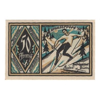 Banknote, Germany, Winterberg Stadt, 50 Pfennig, Sapins, 1921, 1921-07-15