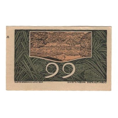 Banknote, Austria, St. Georgen an der Gusen O.Ö. Gemeinde, 99 Pfennig, valeur