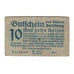 Nota, Áustria, Salzburg Sbg. Land, 10 Heller, N.D, 1919, 1919-12-31, VF(30-35)