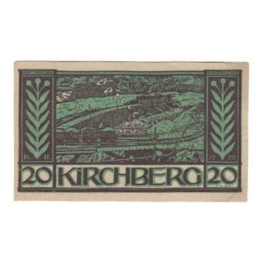 Banknote, Austria, Kirchberg an der Donau O.Ö. Gemeinde, 20 Heller, Texte