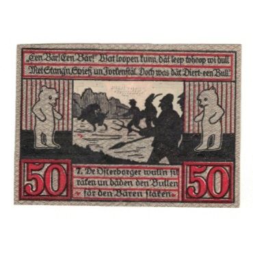 Geldschein, Deutschland, Stendal Stadt, 50 Pfennig, personnage, 1921