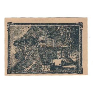 Biljet, Oostenrijk, Werfen Sbg. Marktgemeinde, 20 Heller, Batiment, 1920