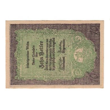 Banconote, Austria, Werfen Sbg. Marktgemeinde, 10 Heller, batiment 1, 1920