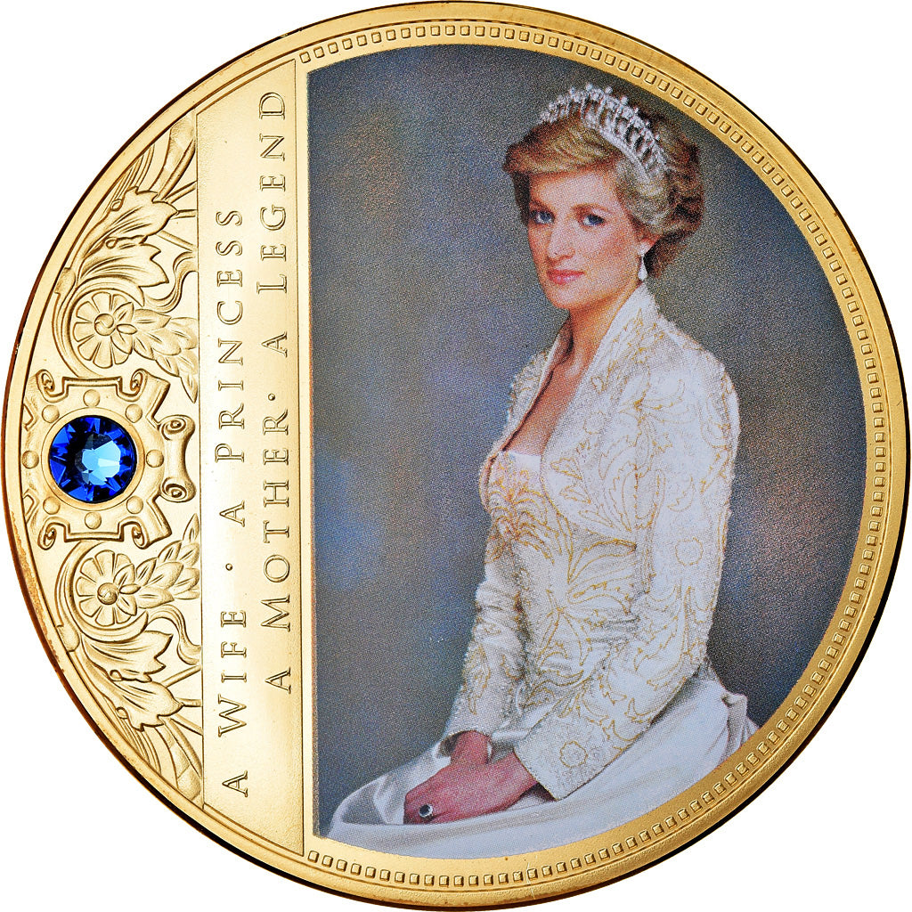 United Kingdom , Medal, Portraits de la Princesse Diana, MS(65-70), Copper Gilt