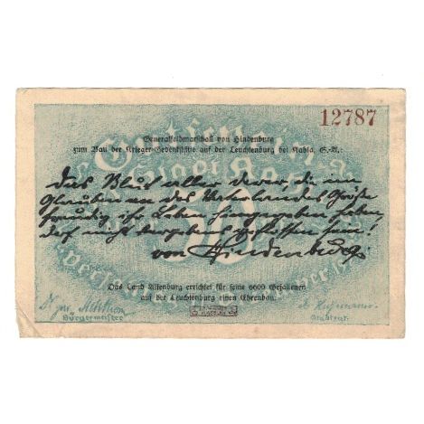 Banknote, Germany, Kahla Stadt, 50 Pfennig, paysage, 1921, 1921-12-31