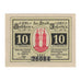 Banknote, Germany, Jessnitz Stadt, 10 Pfennig, paysage, 1921, AU(55-58)