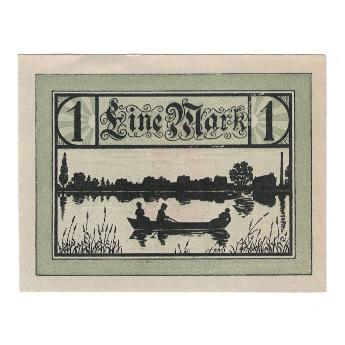 Banconote, Germania, Jessnitz Stadt, 1 Mark, paysage, 1921, SPL-, Mehl:659.1