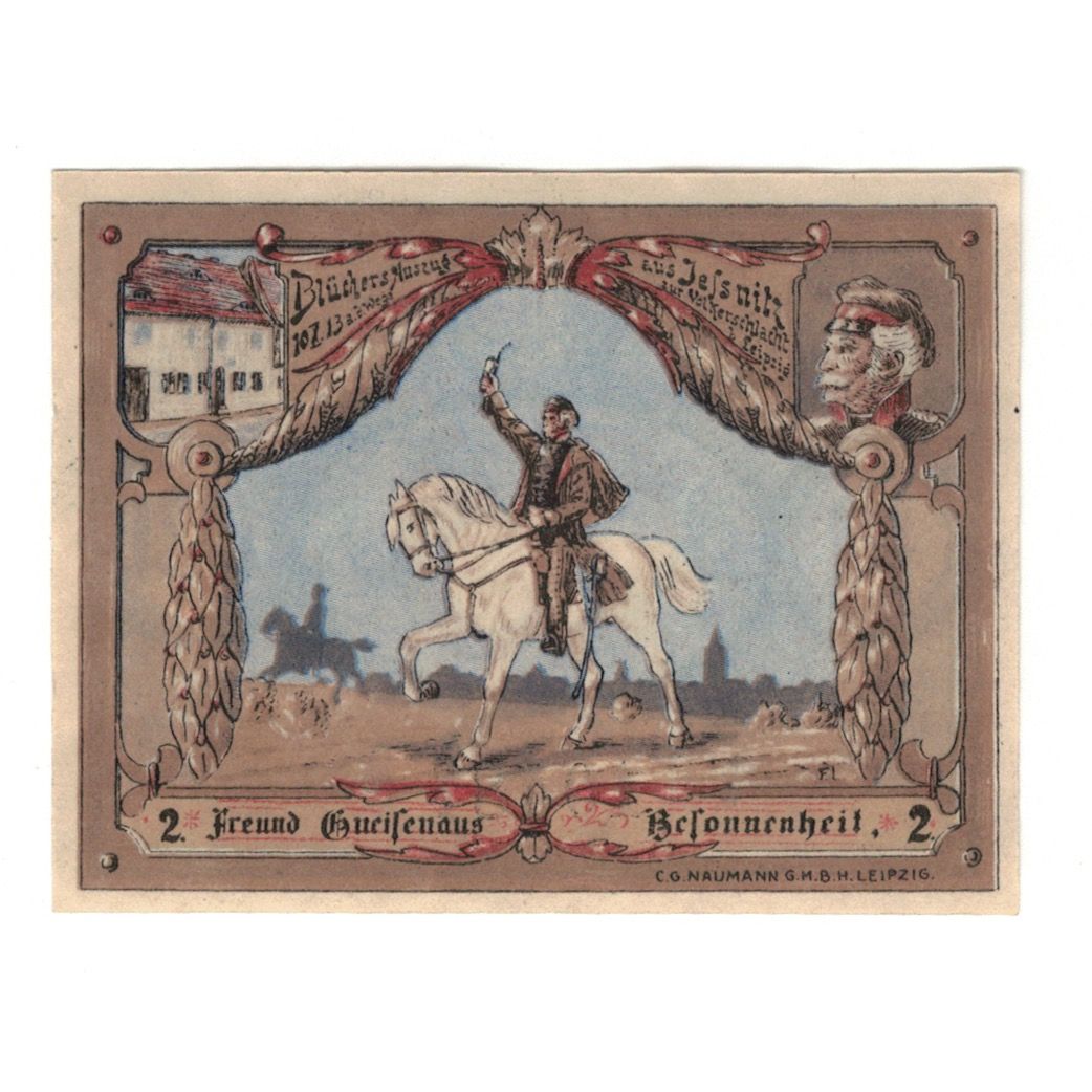 Banknote, Germany, Jessnitz Stadt, 25 Pfennig, cavalier, 1921, AU(55-58)