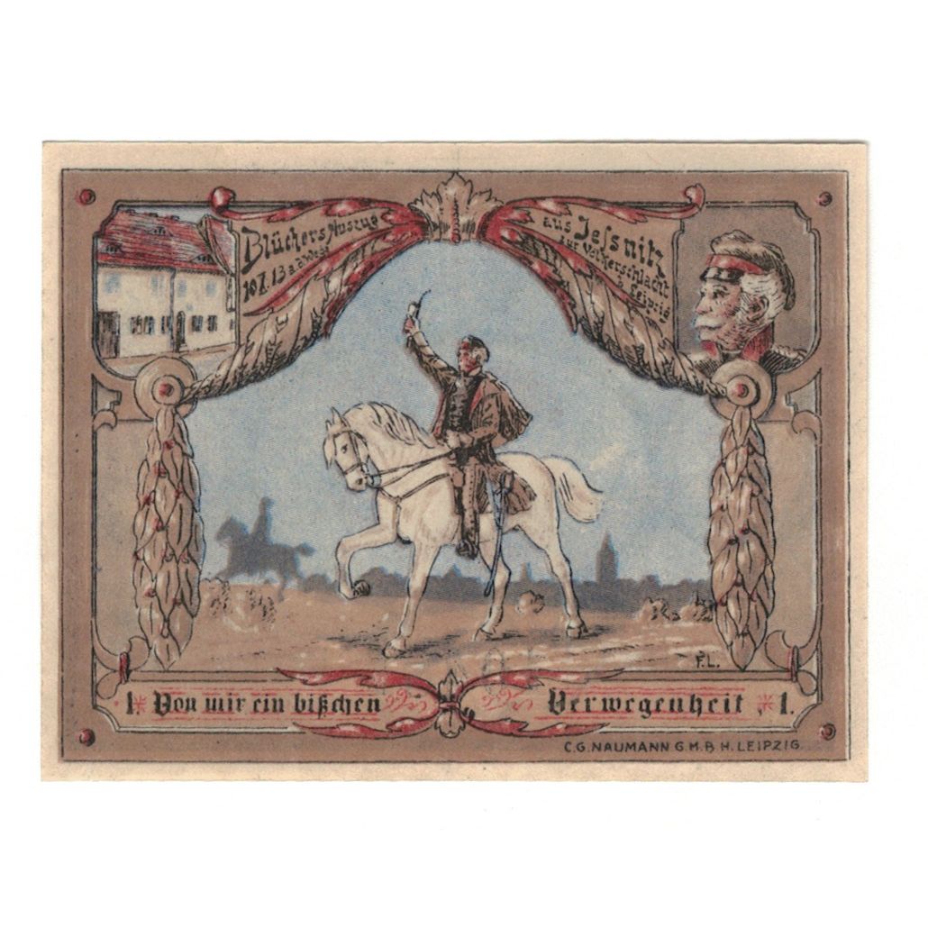 Banknote, Germany, Jessnitz Stadt, 25 Pfennig, cavalier 1, 1921, AU(55-58)