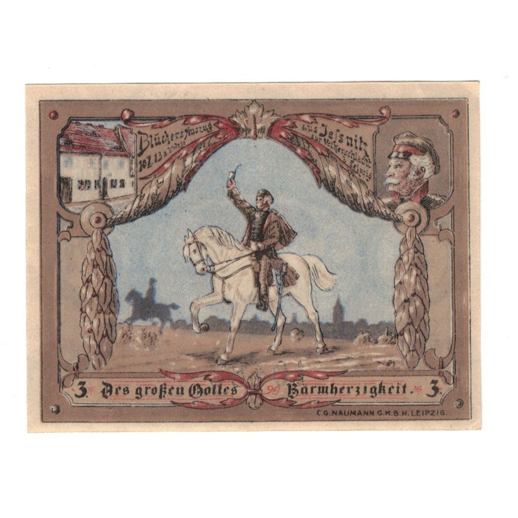Banknote, Germany, Jessnitz Stadt, 25 Pfennig, cavalier 2, 1921, AU(55-58)