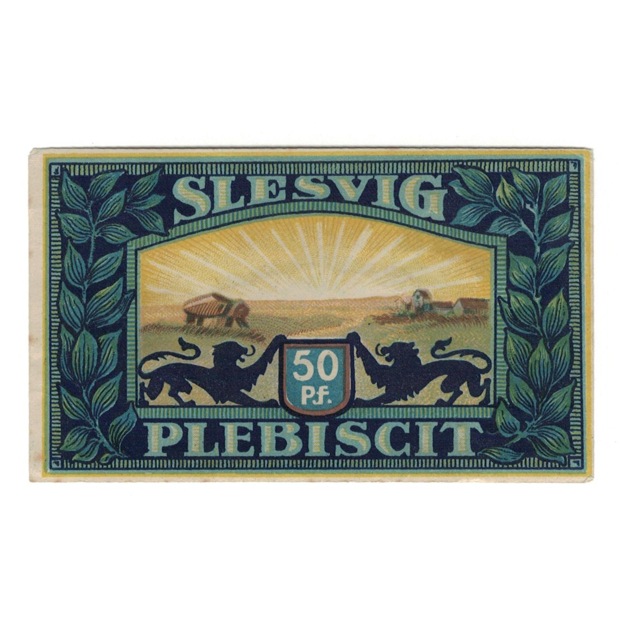 Banknote, Germany, Woyens Gemeinde, 50 Pfennig, paysage, 1920, AU(55-58)