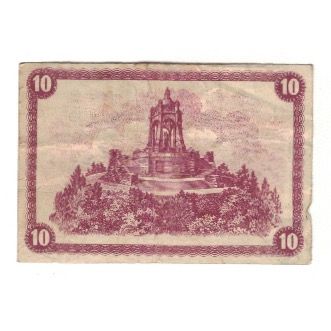 Banknote, Germany, Minden Kreis, 10 Pfennig, Monument, 1917, 1917-07-17