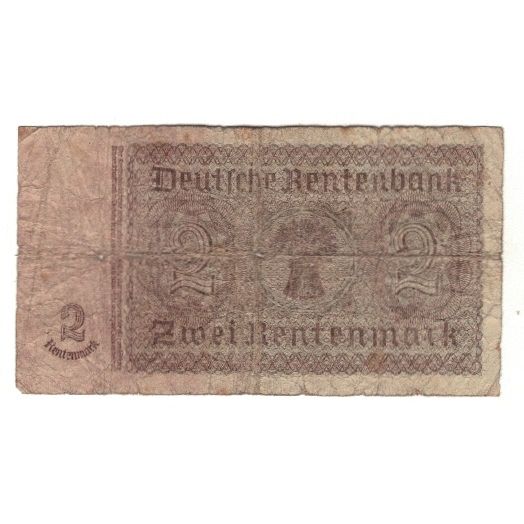 Banknote, Germany, 2 Rentenmark, 1937, 1937-01-30, F(12-15)