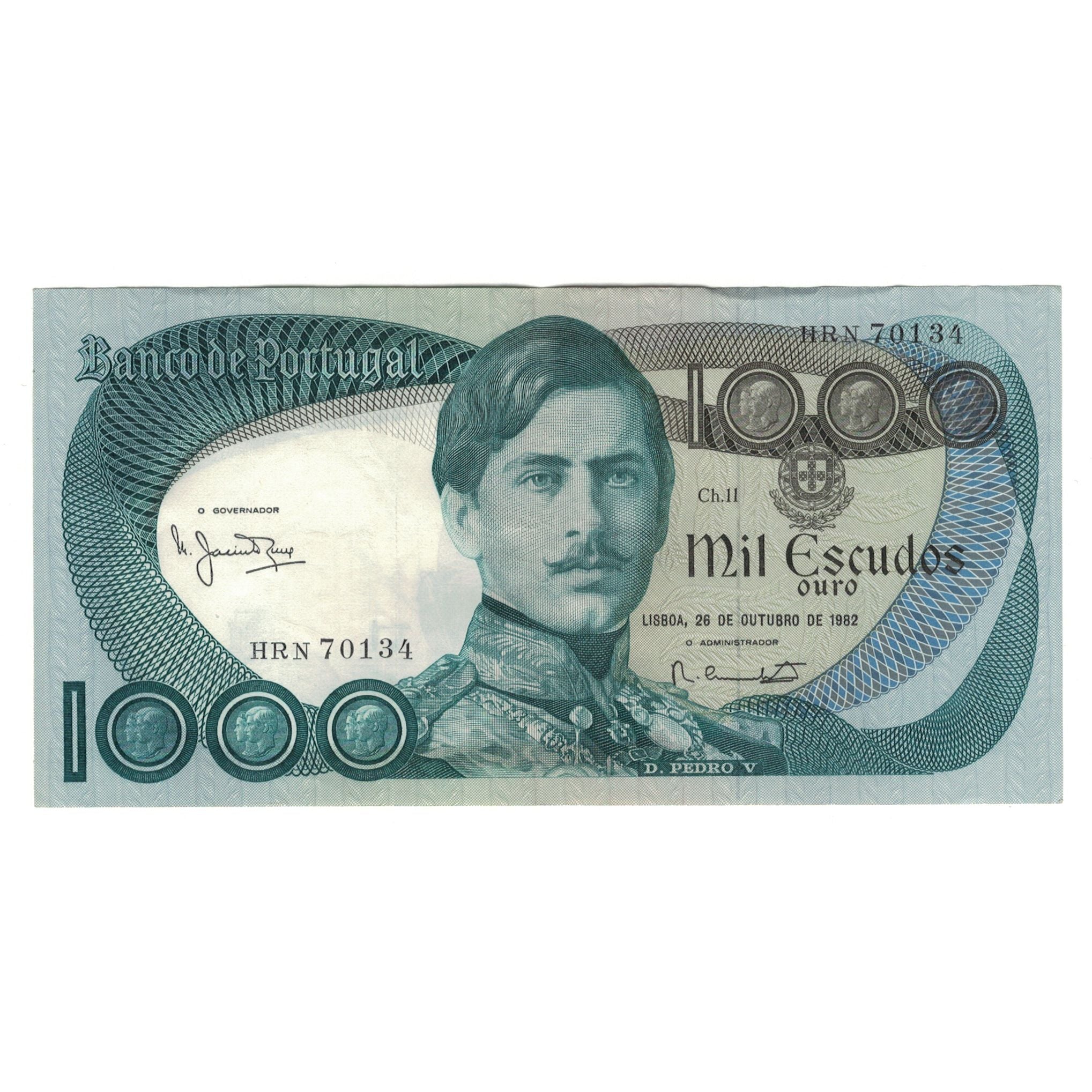 Banknote, Portugal, 1000 Escudos, 1982, 1982-10-26, KM:175e, AU(55-58)