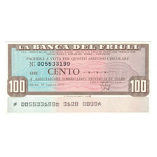 Banknote, Italy, 100 Lire, 1977, 1977-07-25, Banca del Friuli, UNC(65-70)
