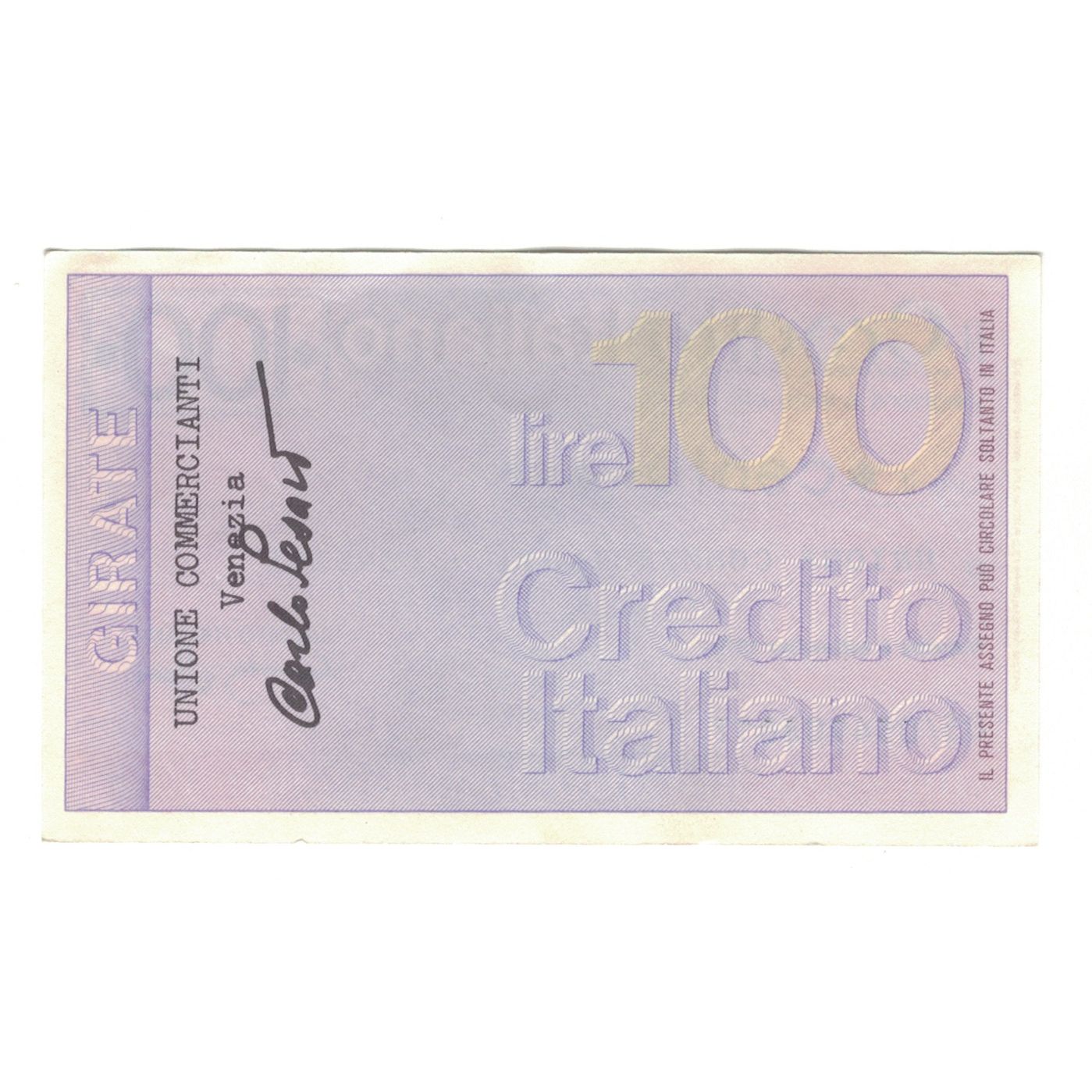 Banconote, Italia, 100 Lire, 1976, 1976-09-06, Credito Italiano, FDS
