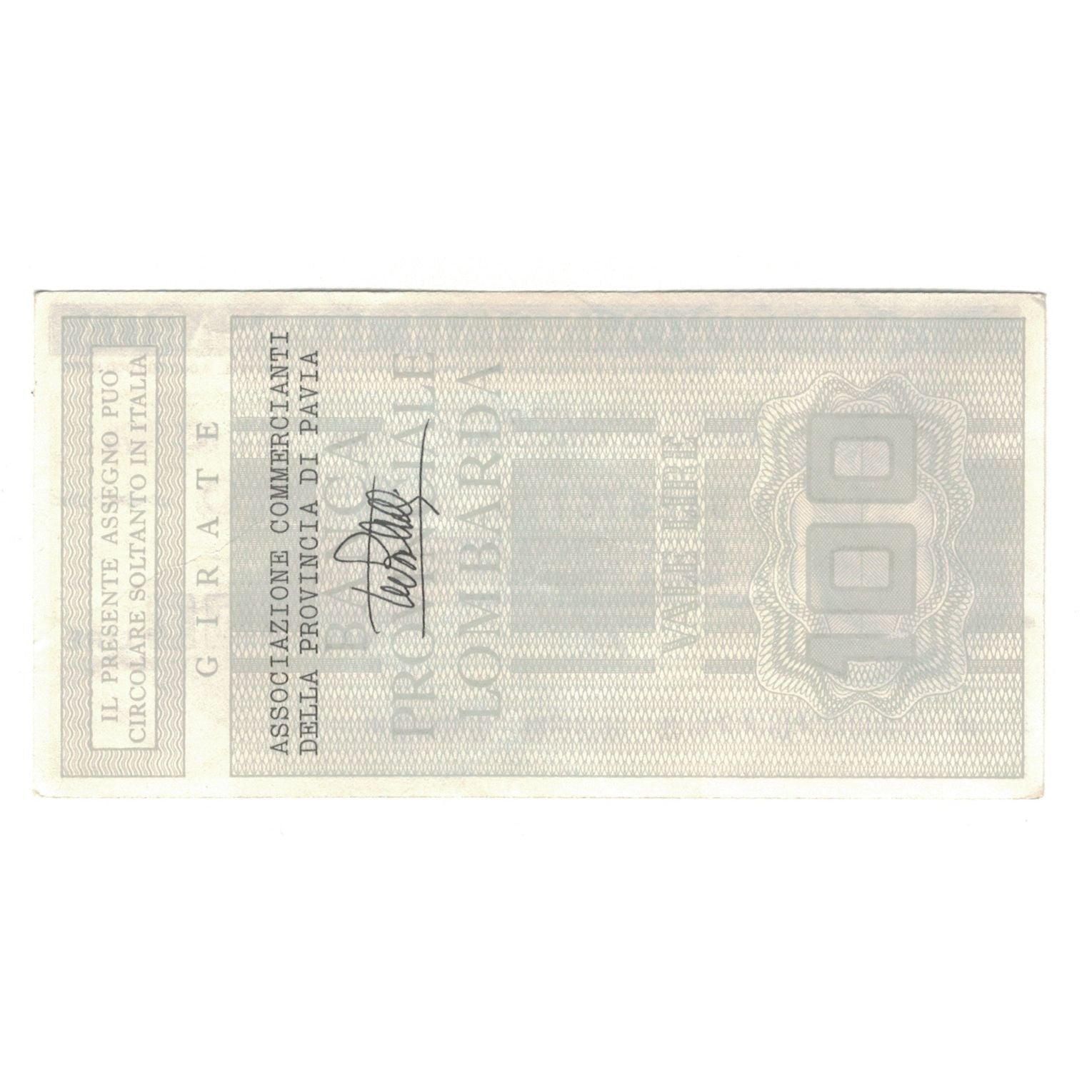 Billet, Italie, 100 Lire, 1976, 1976-09-23, Banca Provinciale Lombarda, SUP