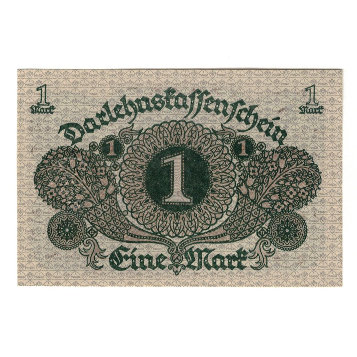 Geldschein, Deutschland, Darlehnskassenschein (State Loan Currency Note), 1