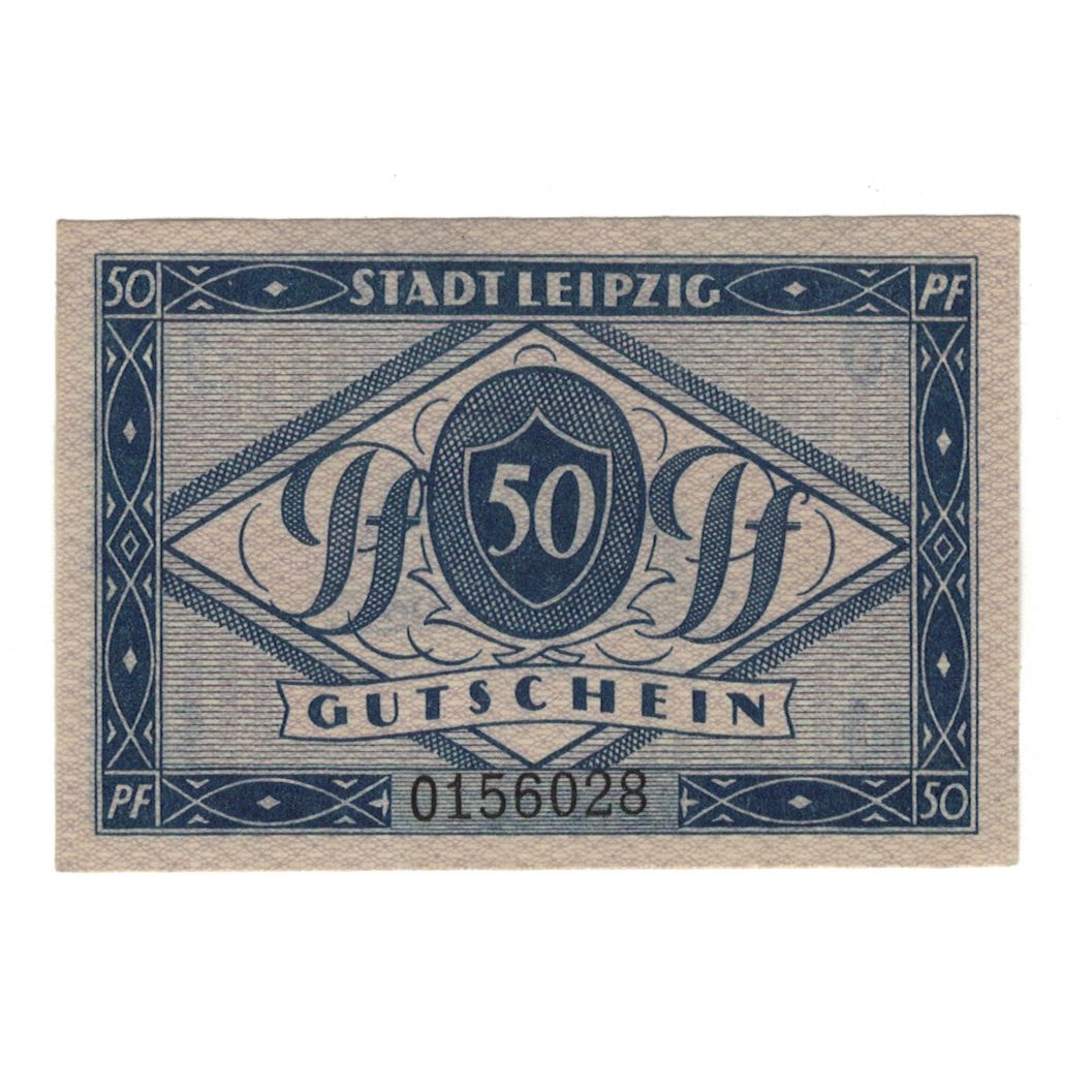 Banconote, Germania, Leipzig Stadt, 50 Pfennig, valeur faciale, 1920