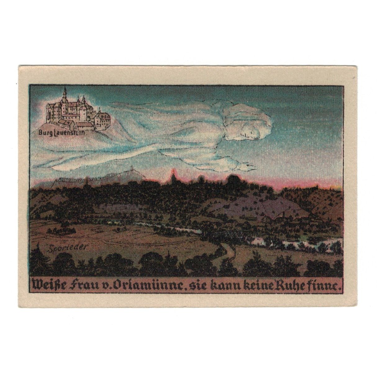 Banknote, Germany, Orlamunde Stadt, 50 Pfennig, paysage, 1921, 1921-09-02