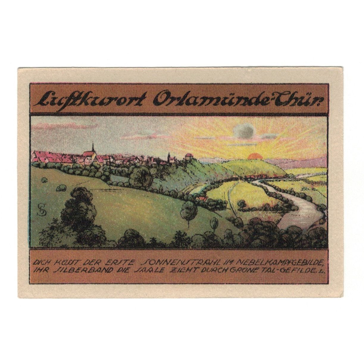 Banknote, Germany, Orlamunde Stadt, 50 Pfennig, paysage 1, 1921, 1921-09-02