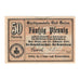Banconote, Germania, Sulza Bad Stadt, 50 Pfennig, paysage, 1920, 1920-02-25