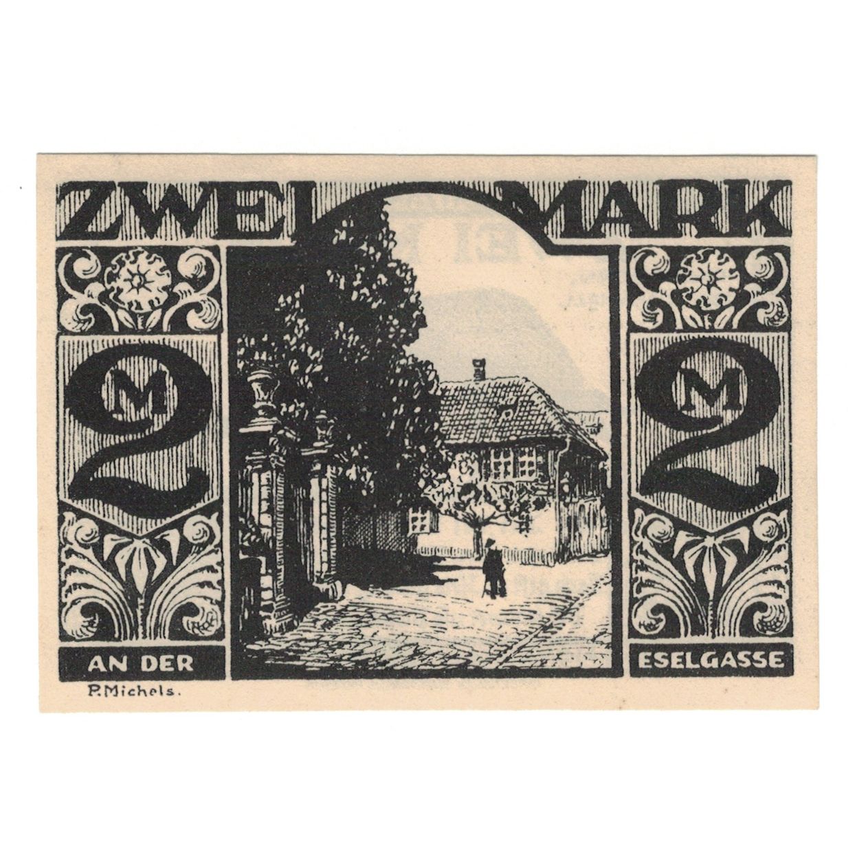 Banknote, Germany, Paderborn Stadt, 2 Mark, Maison, 1921, 1921-11-10, AU(55-58)