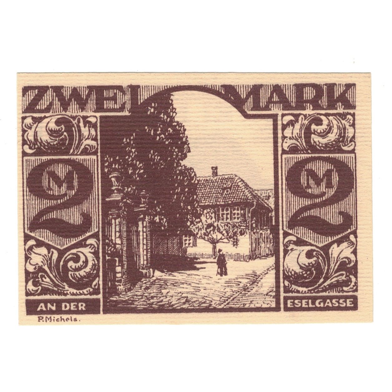 Geldschein, Deutschland, Paderborn Stadt, 2 Mark, animal, 1921, 1921-11-10, VZ