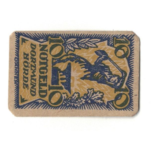 Banconote, Germania, Dortmund und Hörde Städte und Kreise, 10 Pfennig, valeur