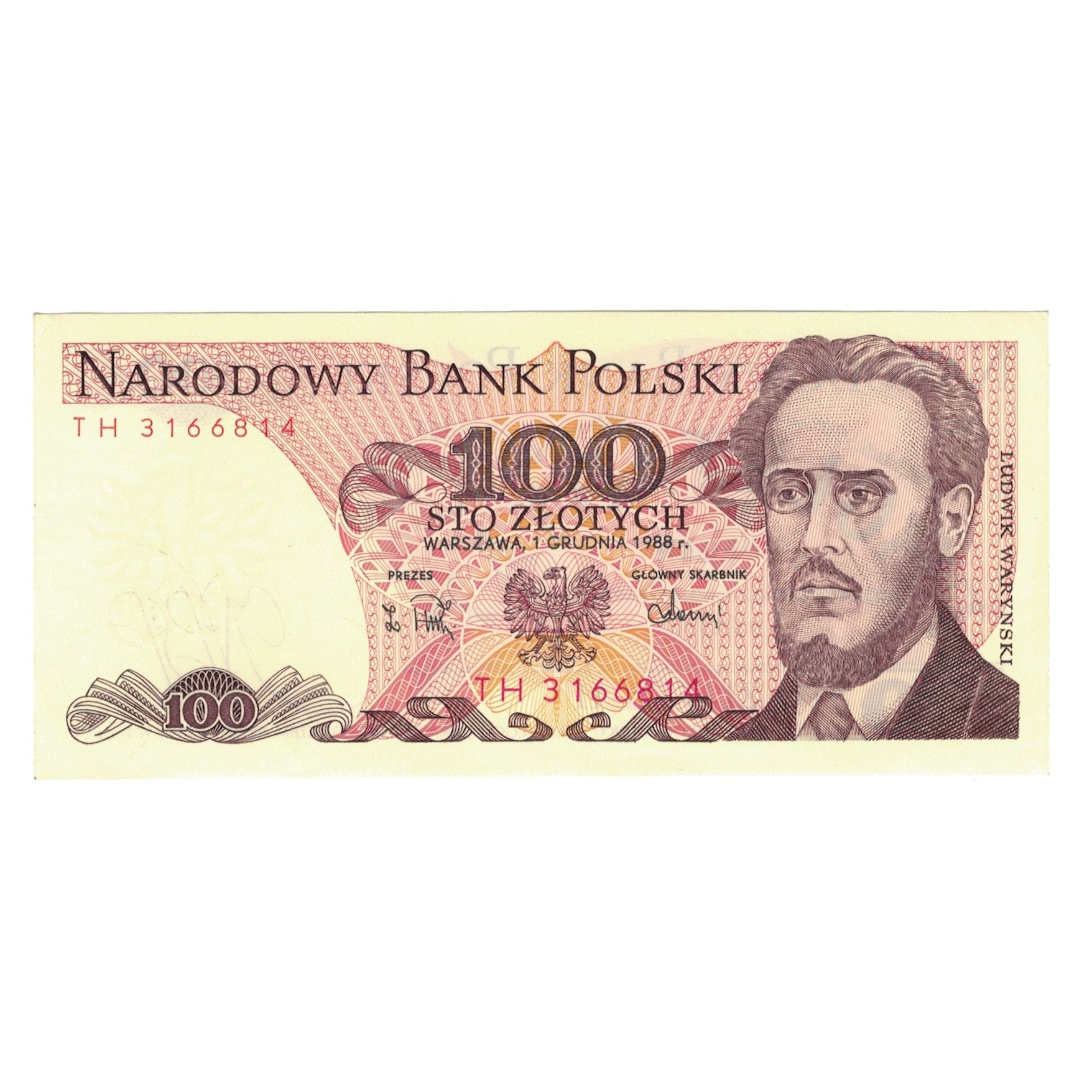 Banknote, Poland, 100 Zlotych, 1975-1988, 1988-12-01, KM:143, AU(55-58)
