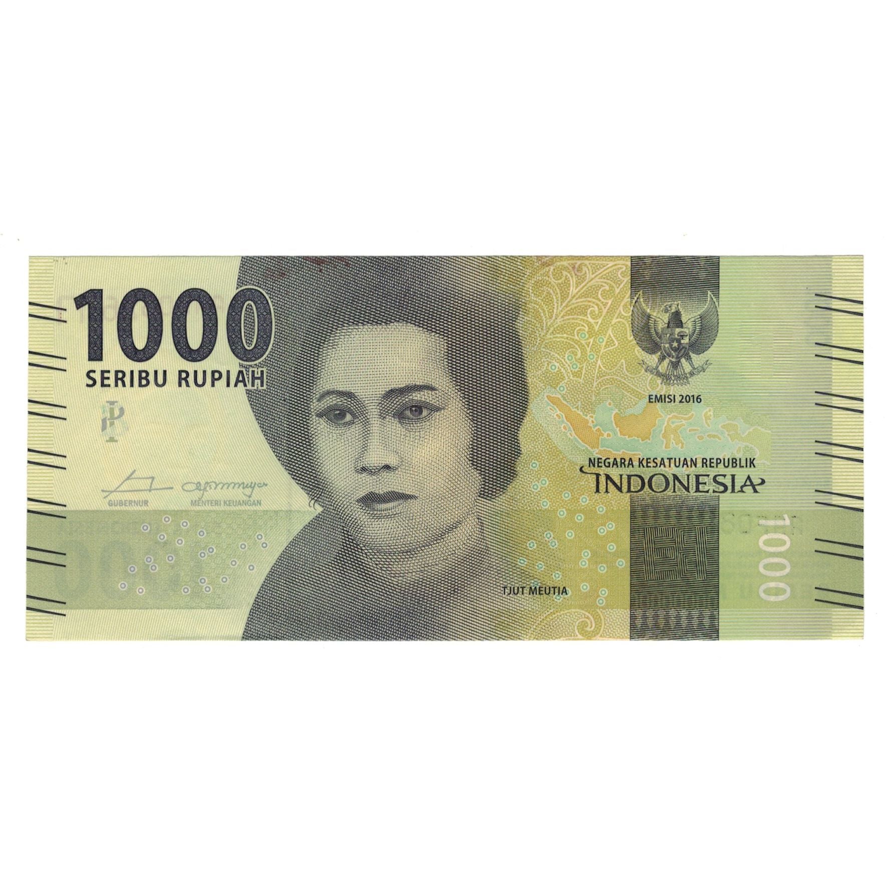 Banknote, Indonesia, 1000 Rupiah, 2016, AU(55-58)