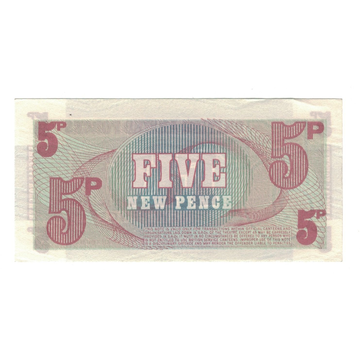 Banknot, Wielka Brytania, 5 New Pence, Undated (1972), KM:M47, AU(55-58)