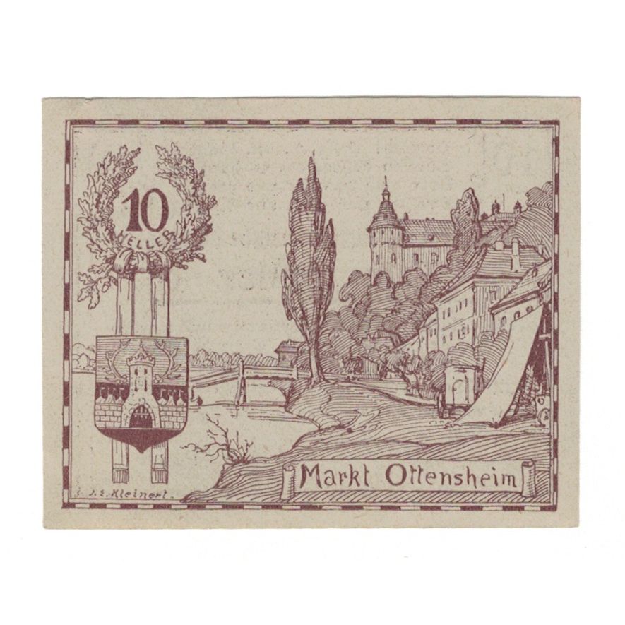 Banknote, Austria, Ottensheim O.Ö. Marktgemeinde, 10 Heller, paysage 1, 1920