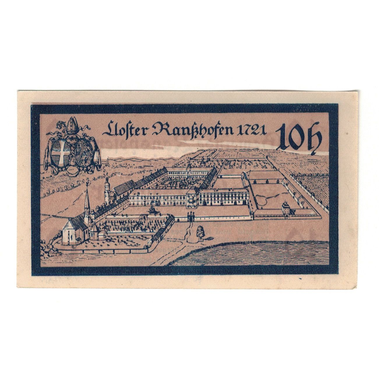 Banconote, Austria, Ranshofen O.Ö. Gemeinde, 10 Heller, paysage 1, 1920