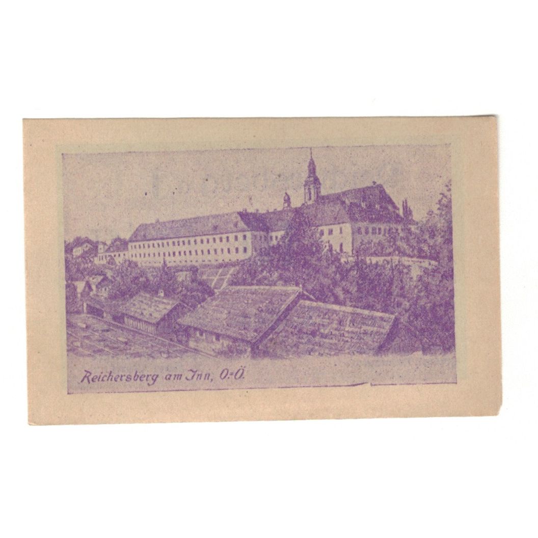 Banknote, Austria, Reichersberg O.Ö. Gemeinde, 10 Heller, paysage, 1920