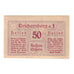 Banknote, Austria, Reichersberg O.Ö. Gemeinde, 50 Heller, paysage, 1920