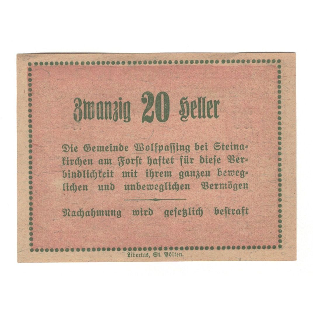 Billete, Austria, Wolfpassing bei Steinakirchen am Forst N.Ö. Gemeinde, 20