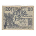 Banknote, Austria, Persenbeug N.Ö. Marktgemeinde, 20 Heller, route, 1920